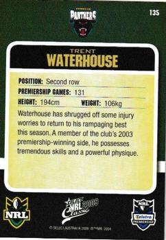 2009 Select Classic #135 Trent Waterhouse Back